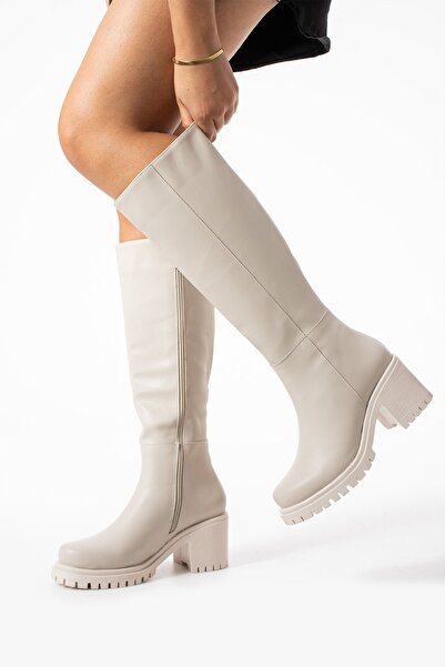 Neva'nın Butiği Dámské kožené kozačky na zip