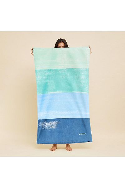 Decathlon Πετσέτα θαλάσσης Olaian - 145 × 85 cm - Μπλε - Εικονίδιο