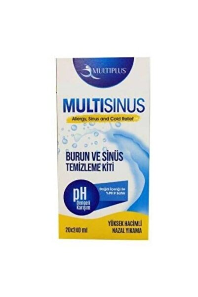 Multiplus Burun Ve Sinüs Temizleme Kiti 20x240 Ml 20 Adet Solüsyon