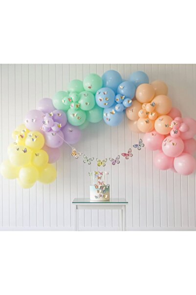 Öztürkpartievi Makaron Kelebekler Doğum Günü Seti