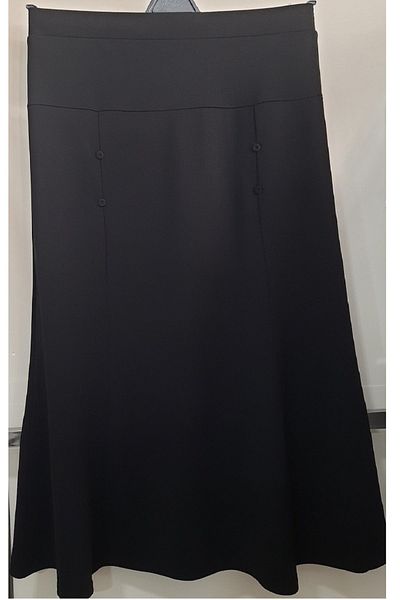 N.Y.YILDIZ STAR NAZAL 1,Sinif - Large Size Scuba Skirt with Stretch and Buttons