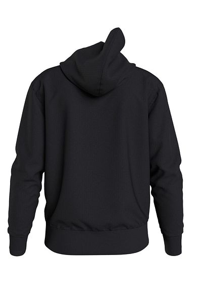 Calvin Klein Férfi márkájú pamut fekete pulóver, mindennapi használatra J30j322894-beh