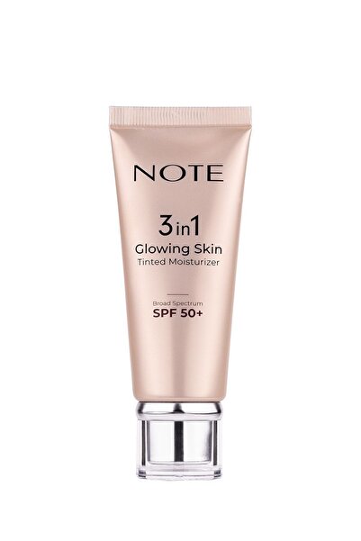 NOTE 3 in 1 Glowing Skin Tinted Işıltılı 50 SPF Krem & Mineral Göz Altı Kapatıcısı 202 Makyaj Seti