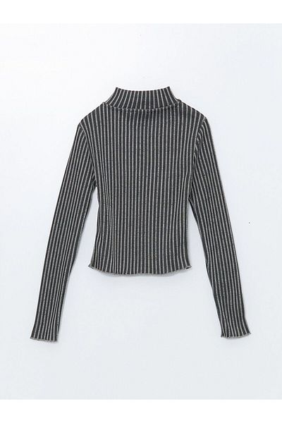 LC Waikiki Lcw Stand Collar Textured Women's Cardigan