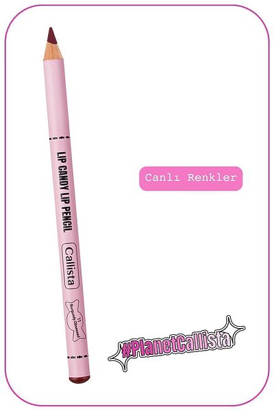 Callista Lip Candy Lip Pencil Dudak Kalemi 11 Burgundy Obsessed - Kırmızı