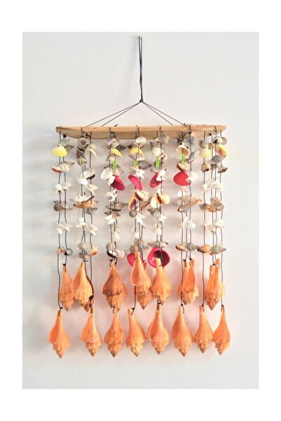 GÖKÇE Dekoratif Deniz Kabuğu Bambu Tavan Duvar Balkon Süsü Büyük Boy