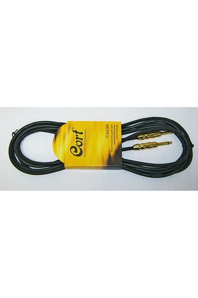 CORT Ca530 Bk Guitar Cable - 4.5m Noiseless, Black