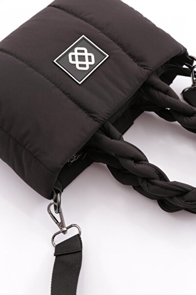 DGN Women's Black Hand and Shoulder Bag - 11282334435102