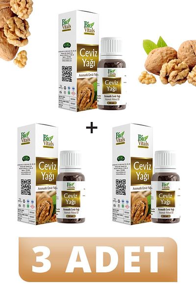 Bio Vitals 50 ml Walnut Oil - 3 PCS