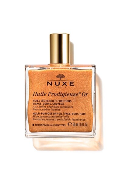Nuxe Huile Prodigieuse Or Altın Parıltılı Yüz Saç Ve Vücut Için Kuru Yağ 50 ml