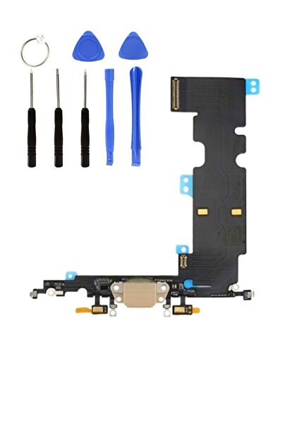 Genel Markalar Iphone 8g Plus Uyumlu Şarj Mikrofon Kulaklık Bordu Söket Yanın...