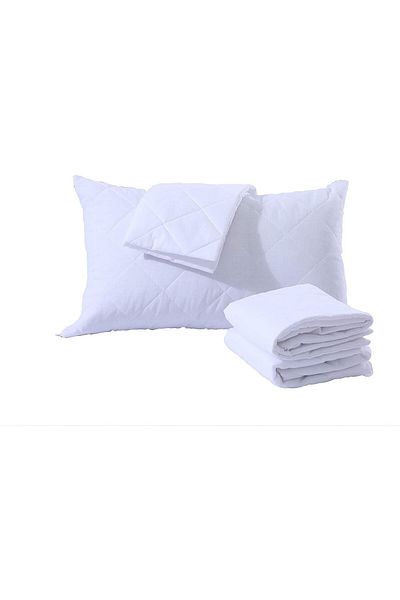 Formeya Gesteppter Kissenschutz 50*70cm Matratzenbezug 2 Stück