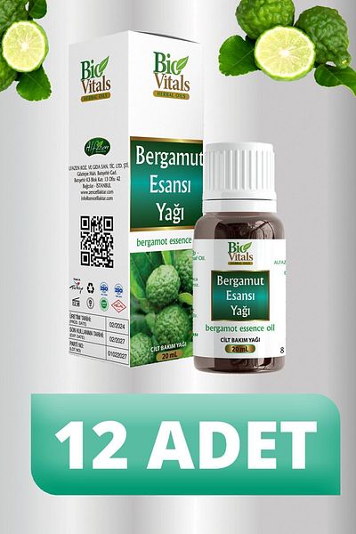 Bio Vitals 20 ml Bergamot Essential Oil - 12 PCS-Box