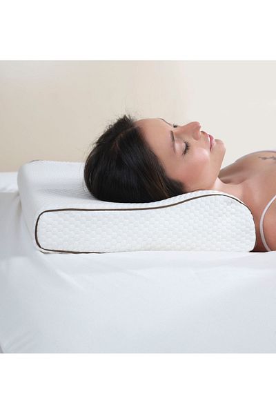 Formeya Orthopädisches Visco Kissen Luxus Orthopädisches Kissen mit Nackenstütze 55x35 cm