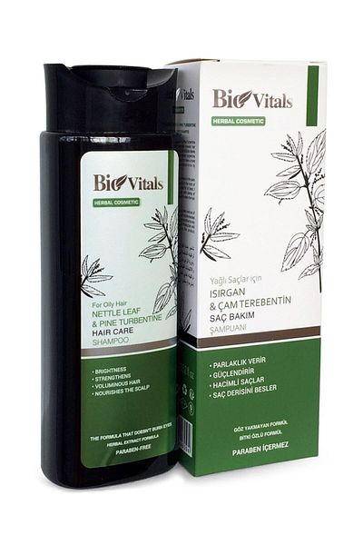 Bio Vitals 330 ml Nettle and Pine Turpentine Extract Shampoo