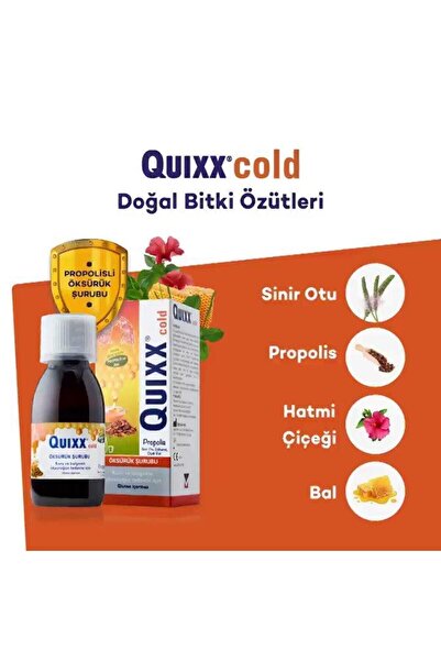 QUIXX Cold Propolis Şurup 100 ml 2 Adet