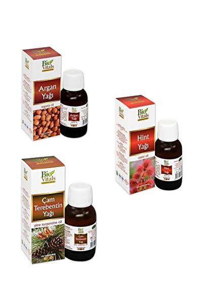Bio Vitals Çam Terebentin-Argan-Hint Yağı Bakım Yağları