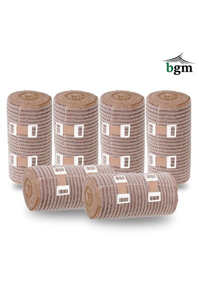 bgm Elastik Bandaj 10 Cm -6 Adet- Yüksek Kalite Esneklik Ve Dayanıklılık