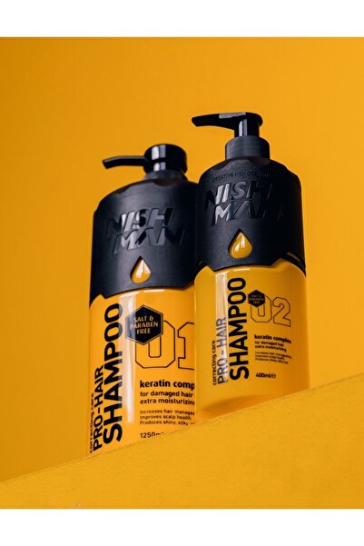 NISHMAN Tuz Ve Paraben Içermeyen Keratinli Saç Bakım Şampuanı 1250 ml