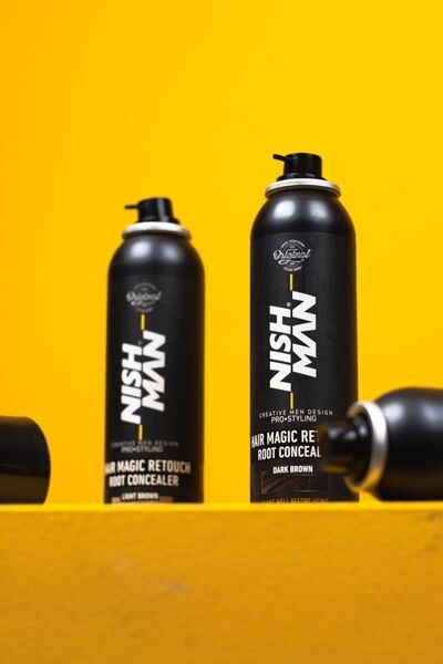 NISHMAN Hair Magic Retouch Saç Dibi Kapatıcı - Koyu Kahverengi 100 ml