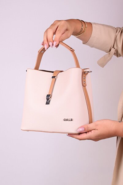 GALB LEATHER حقيبة كتف نسائية للموسم الجديد - 4 أقسام، حزام عريض قابل للتعديل...