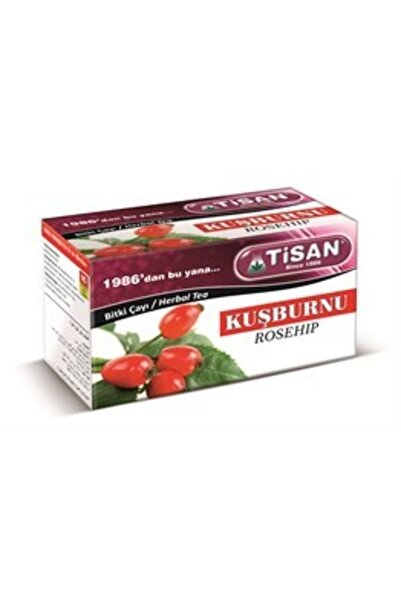 Tisan 20 كيسًا من شاي أعشاب ثمر الورد