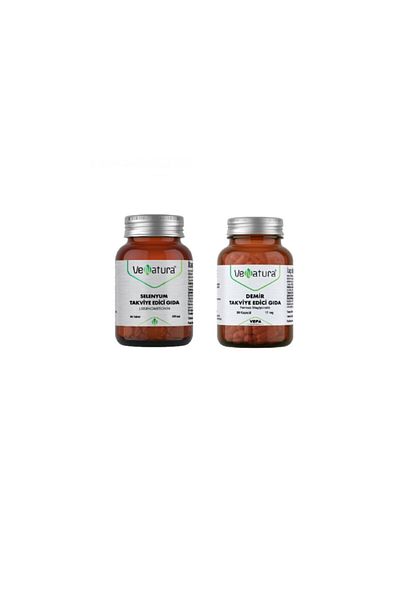 VeNatura Selenium and Iron Container 90 Tablets Food Supplement - 17 Mg