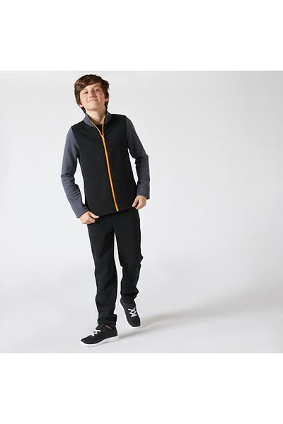 Decathlon Domyos Kids Black Tracksuit Set - Warmy Zip