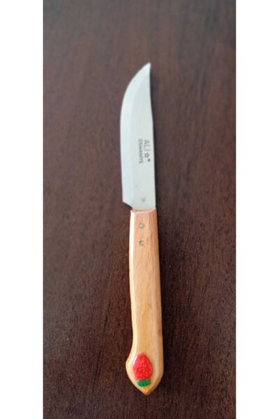 ALİBEYAVM SUNUMLUK Yeni Trend Çilekli Meyve Bıçağı Çeyizlik Hediyelik
