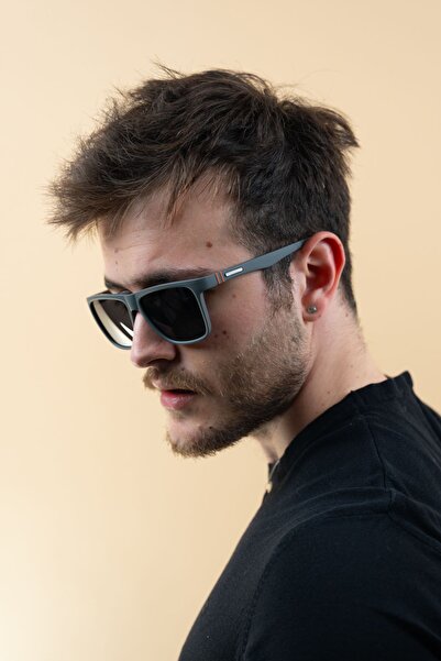 Focus On نظارات شمسية مستقطبة باللون الرمادي للرجال من تايلور