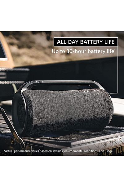 Sony SRSXG500 Portable Bluetooth Speaker With Mega Bass Black