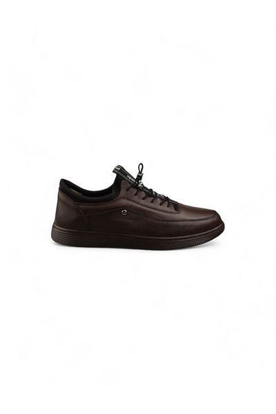 Pierre Cardin 382003 Καφέ Ανδρικά Δερμάτινα Παπούτσια - Μεγάλο Μέγεθος 45-47