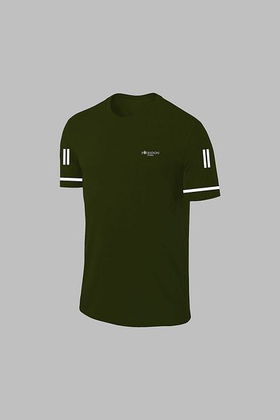 POSEIDON STORM Men's Khaki Dri-Fit over Size T-Shirt and Shorts Set - for Hiking and Running, Unprinted, (4Xl-10Xl)