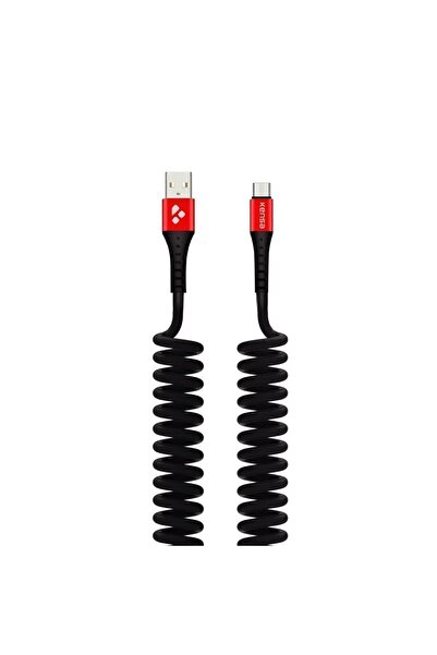 KOİ TECH Type-c To Usb Yaylı Şarj Kablosu 3.4a 1.5mt Samsung Huawei Xiaomi Oppo Uyumlu Örme