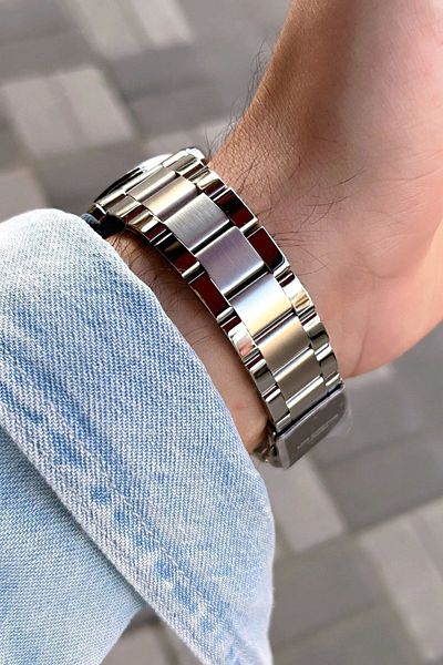 Lee Cooper Lc07565.370 Steel Cord Men's Wristwatch with Calendar