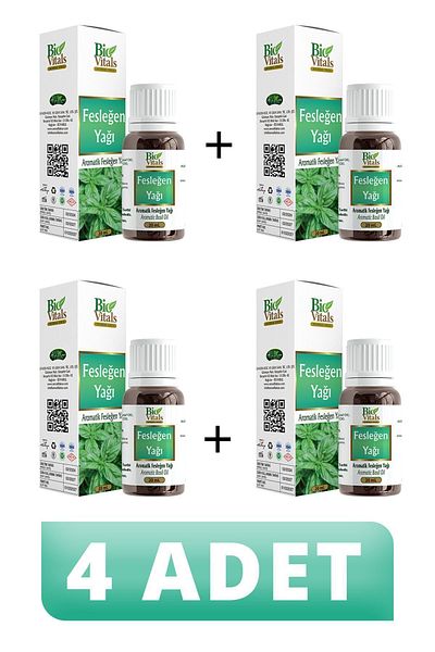 Bio Vitals 20 ml Basil Oil - 4 PCS
