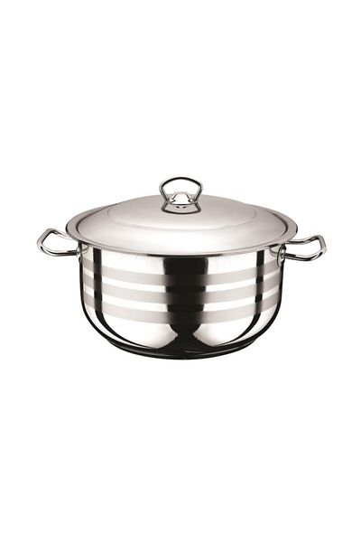 Royal Cookware Stainless Steel 34 Cm Diameter Steel Lid 17 Liters