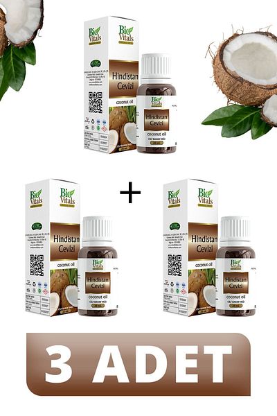 Bio Vitals Coconut Oil - 20 ml, 3 PCS