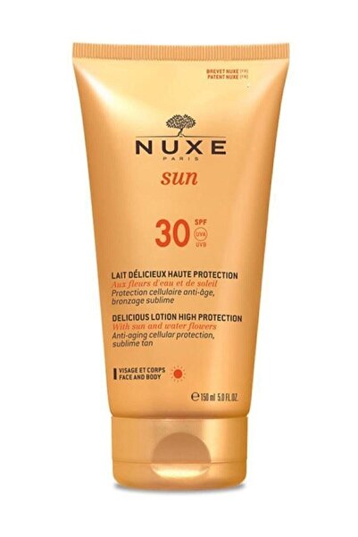 Nuxe كريم ملون بعامل حماية من الشمس SPF30 150 مل مقاوم للماء قبل التعرض للشمس