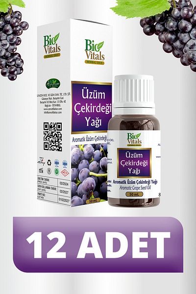 Bio Vitals 50 ml Grape Seed Oil - 12 PCS-Box