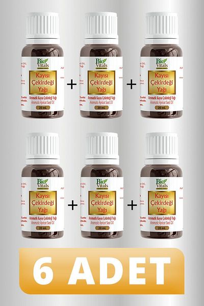 Bio Vitals 6 PCS Apricot Kernel Oil - 20 ml