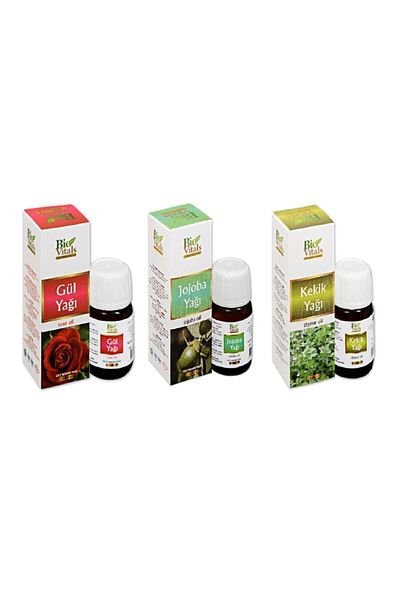 Bio Vitals Jojoba Rose Thyme - Aromatic Massage and Care Oil Set