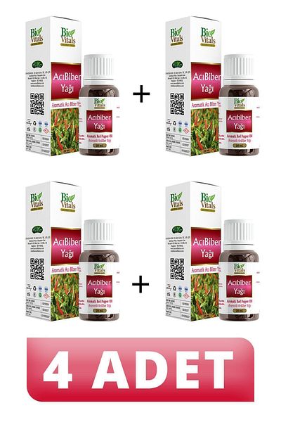 Bio Vitals 4 PCS Hot Pepper Oil - 20 ml