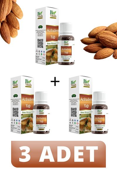 Bio Vitals 20 ml 3 PCS Bitter Almond Oil