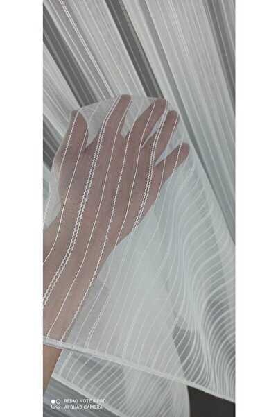 Taç Linen Striped Dreamer Tulle Curtain - 1/2,5 Pleat