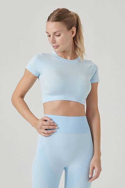 Jerf Captiva Μαλακή υφή & Ευέλικτο Crop Top Blue