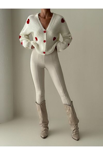 ASM Fashion Heart Patterned Women's Cardigan