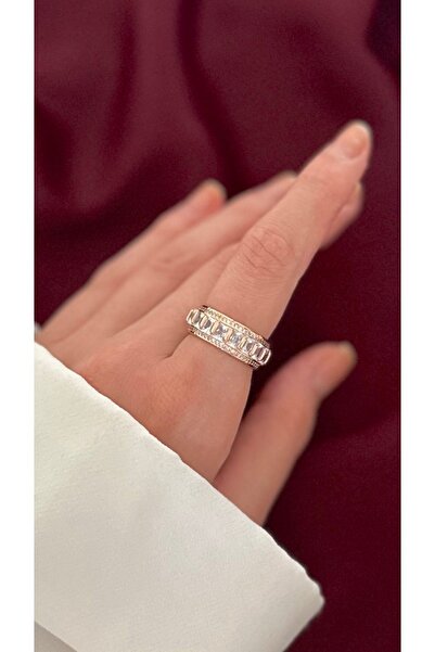 Opia JEWELRY - VIP Model Zirkon Gömme Çelik Yüzük