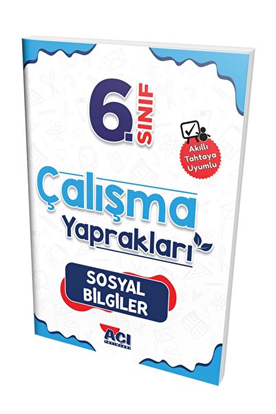 Açı Yayınları 6.sınıf Efsane Sosyal Bilgiler Yaprak Test