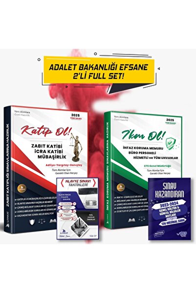 Liyakat Yayınları 4’lü Sınav Seti Ikm Ol Ve Katip Ol- 2026 Adalet Bakanlığı A...